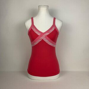 Lululemon Athletica Vibrant Pink Multi-Print Yoga Tank Top - Size 6 Activewear